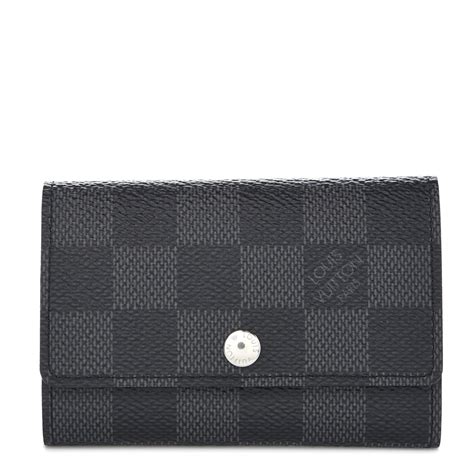 louis vuitton 6 key holder damier graphite|Men's Key Pouch Pochette Cle Damier Graphite Canvas .